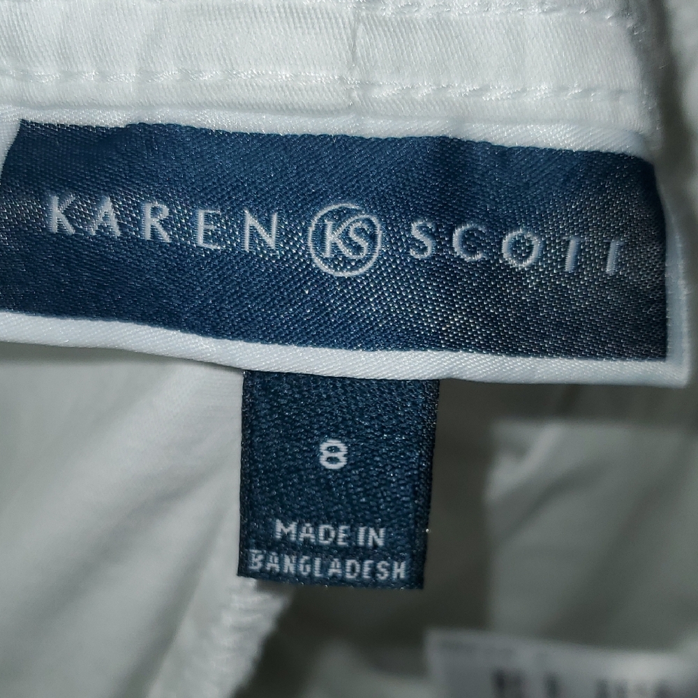Karen Scott Classic White Apparel